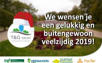 T&G Groep wenst iedereen een gelukkig en buitengewoon veelzijdig 2019!